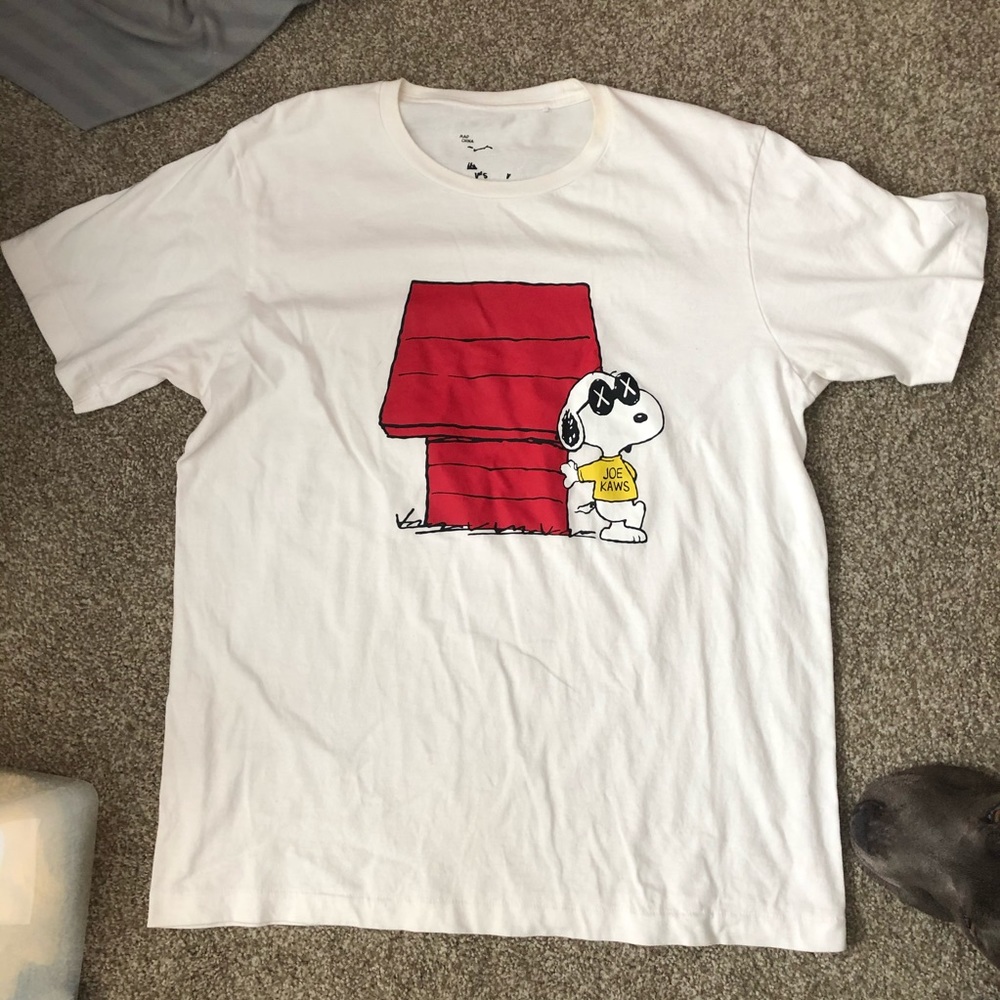 2016 Uniqlo Kaws x Peanuts "Joe Cool" T-shirt Sz L